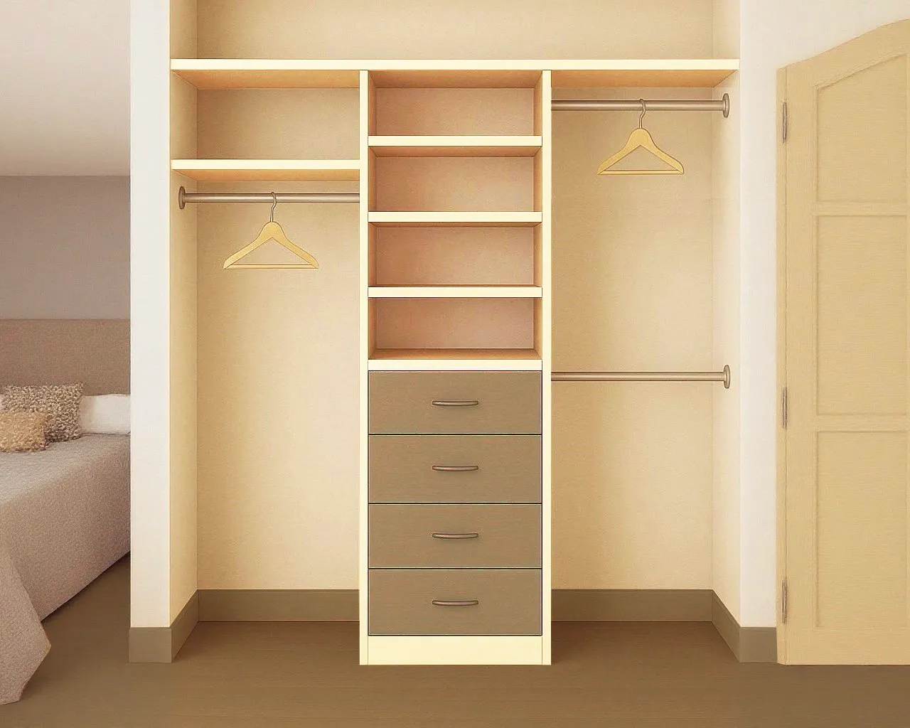 Sample Design – Custom Reach-In Closet Sample Design – Custom Reach-In Closet